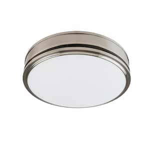 Broadway Decorative 110-CFM 2.0-Sones Bathroom Ventilation Exhaust Fan with Light in Brushed Nickel