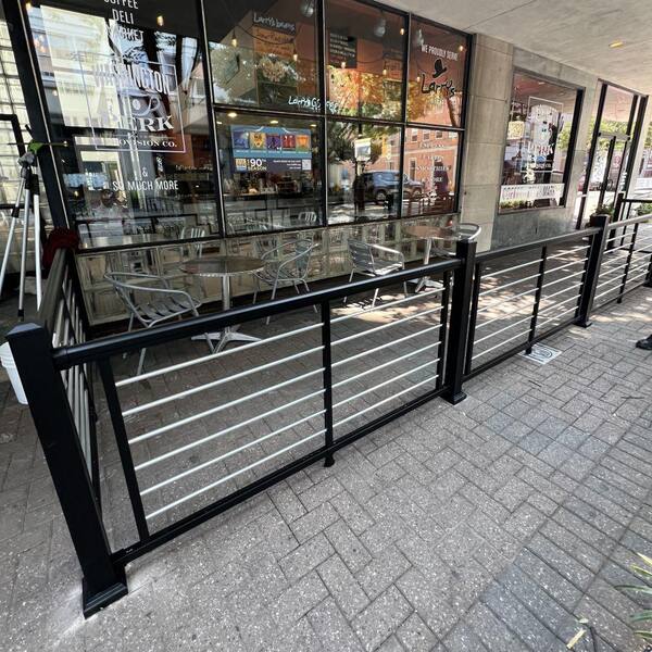 Hand Rail CR Horizontal Metal Deck Railing 4ft Wide - 40