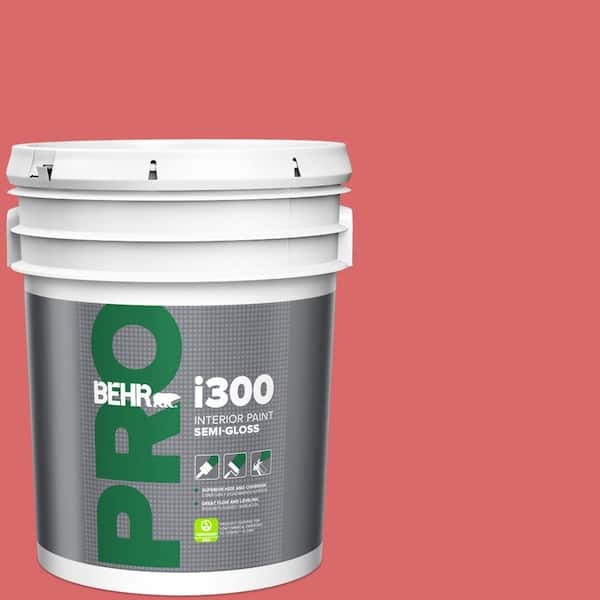 BEHR PRO 5 gal. #160B-6 Coral Expression Semi-Gloss Interior Paint