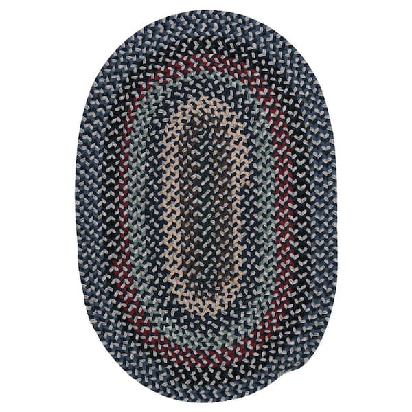 Home Decorators Collection Winthrop Winter Blues 2 ft. x 8 ft. Braided Runner Rug