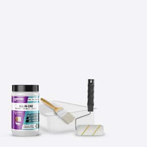 1 qt. Bright White Furniture Cabinets Countertops and More Multi-Surface All-in-One Refinishing Kit