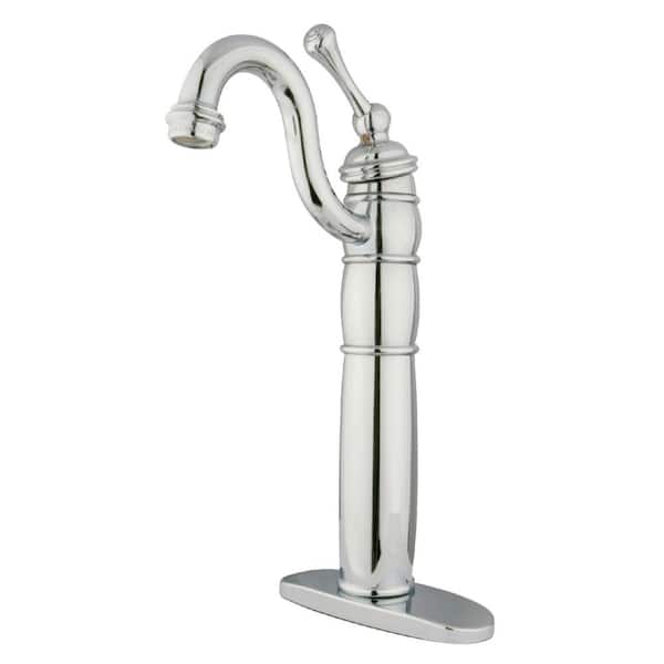 Kingston Brass Heritage Single Handle Vessel Sink Faucet in Polished Chrome