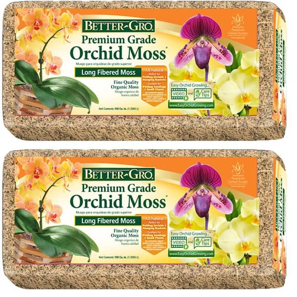 Better-Gro 1/8 cu. ft. Premium Grade Orchid Moss (2-Pack) 50455