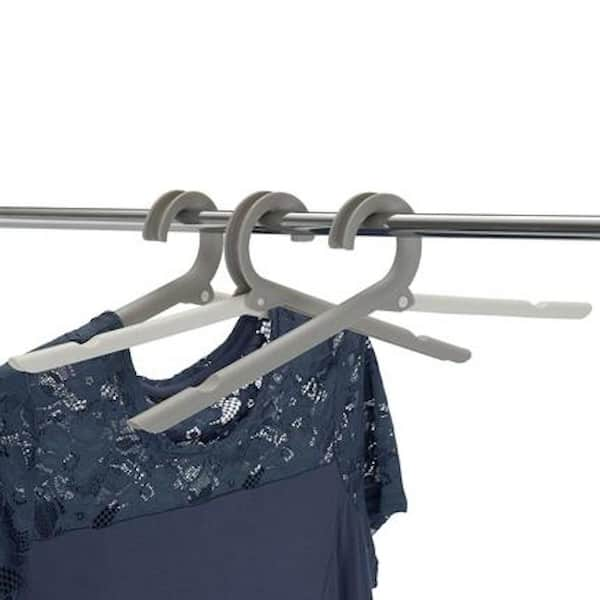 Destination Holiday Notched Velvet Hangers - Gray