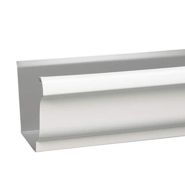 Amerimax Home Products 5 in. x 10 ft. White Aluminum K-Style Gutter