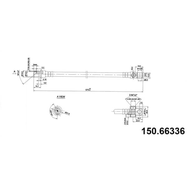 Centric Parts Brake Hydraulic Hose