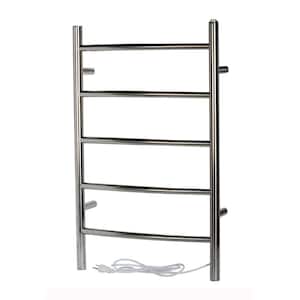 Capri 56-Bar Stainless Steel Electric Towel Warmer with Wall Mount Hardwired/Softwired Combo in Chrome