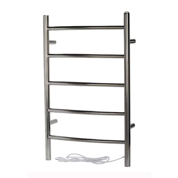 SEE ALL Capri 56-Bar Stainless Steel Electric Towel Warmer with Wall Mount Hardwired/Softwired Combo in Chrome