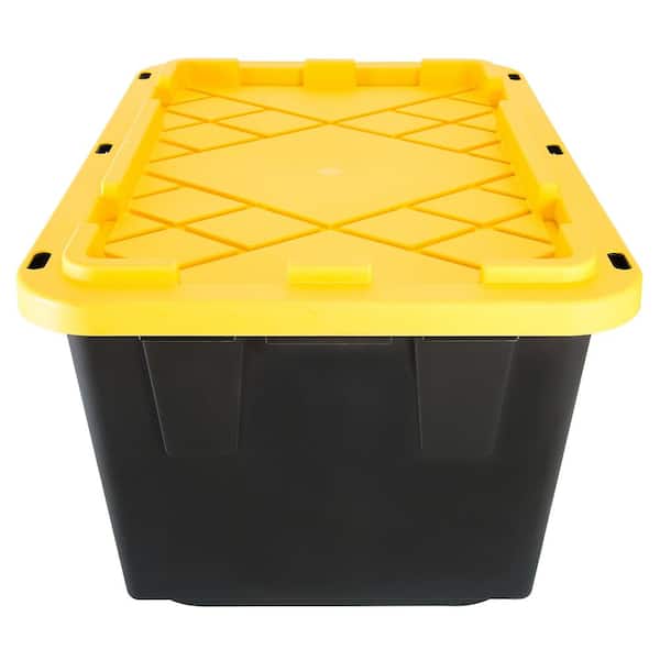 greenmade 27 gallon storage tote with lid, Costco Members: 27-Gallon Heavy  Duty Storage Bins ONLY $6 …