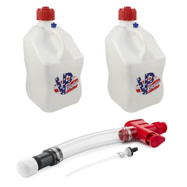 VP Racing Fuels 5 Gal. Trigger Fuel Hose Fluid Control System with 2 Utility Jugs