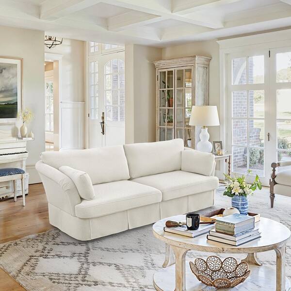 OrangeOne Isabella Chenille Upholstered Rectangle 2-Seater Sofa