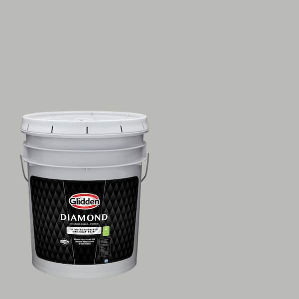 Glidden Diamond 5 gal. PPG0997-3 Fresh Granite Semi-Gloss Interior Paint with Primer