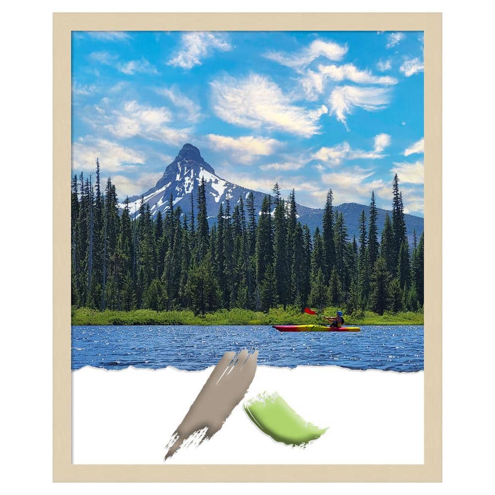 Amanti Art Svelte Natural Wood Picture Frame Opening Size 18x22 in.