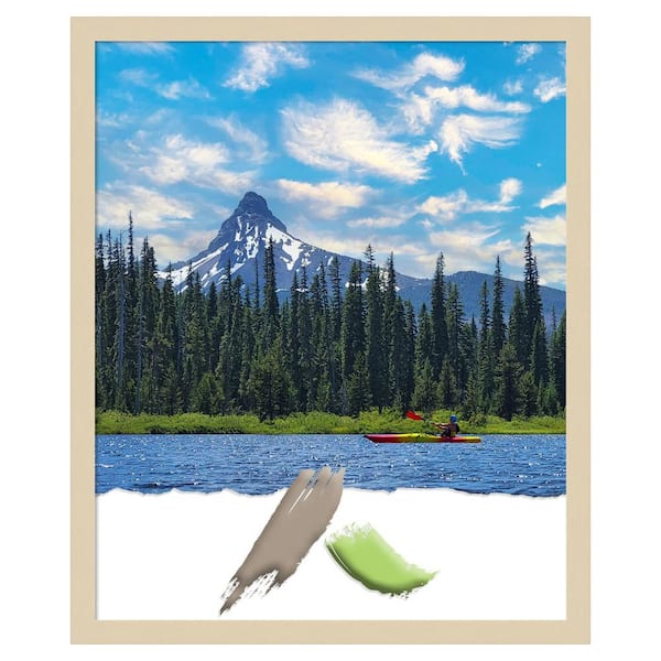 Amanti Art Svelte Natural Wood Picture Frame Opening Size 18 x 22 in.