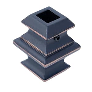 Stair Parts 1/2 in. Oil Rubbed Bronze Metal Knuckle Baluster Fitting for Stair Remodel