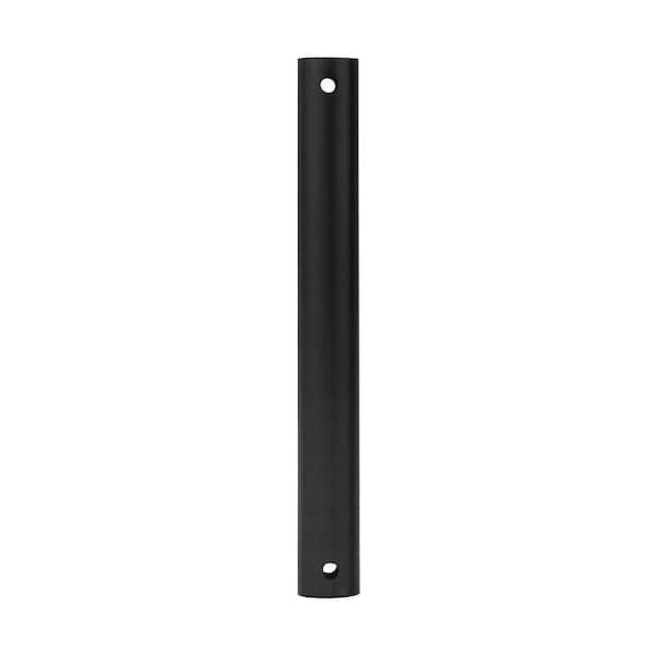 ARRANMORE LIGHTING & FANS 4 in. Black Steel Extension Downrod