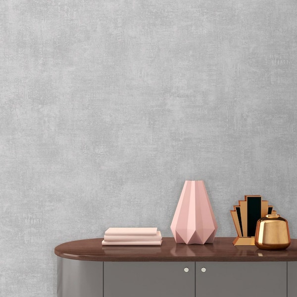 Grain Texture Light Grey Wallpaper Sample