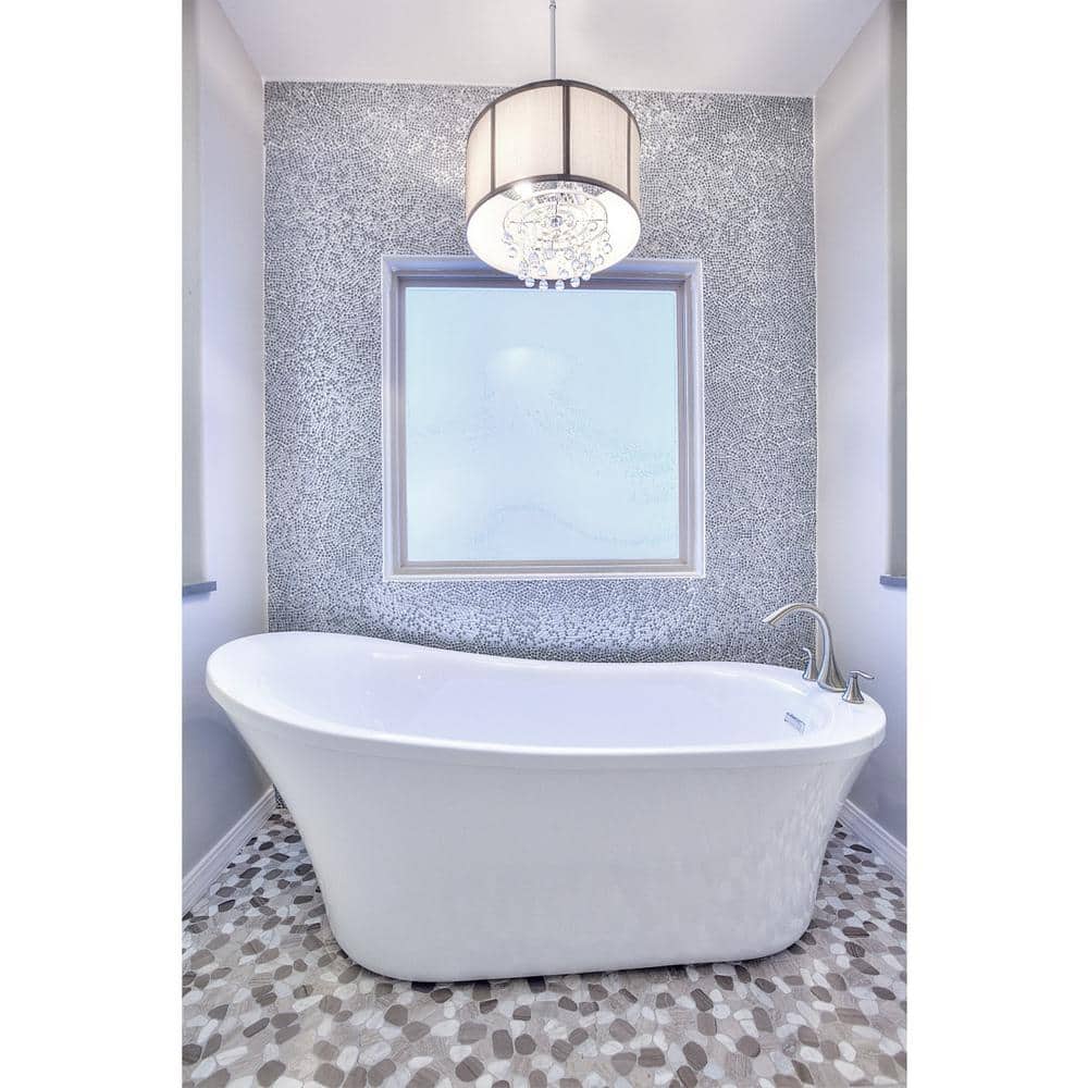 Winter Pebble Stone Mosaic Tile for Indoor and Outdoor