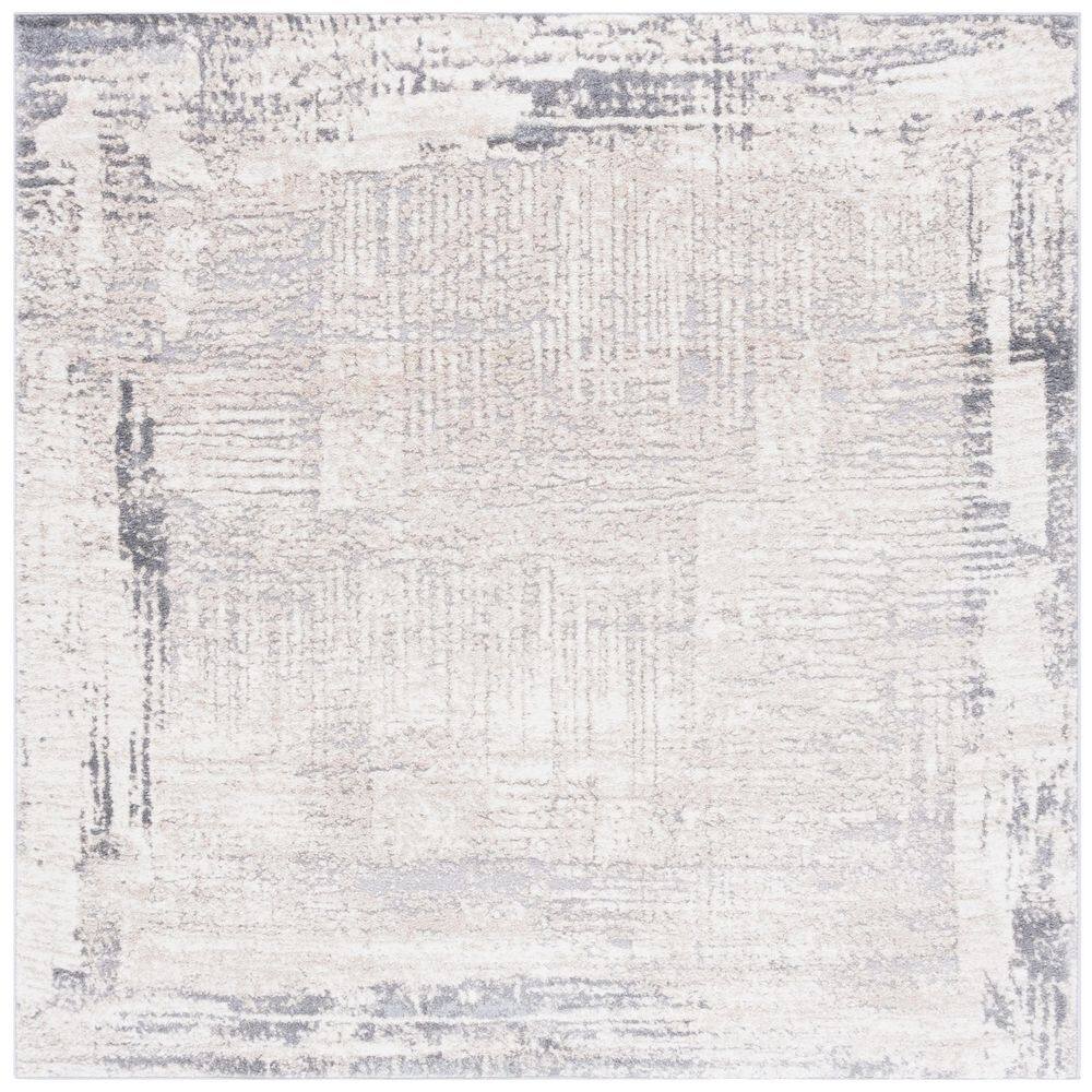 Opal 7 ft. x 7 ft. Ivory/Gray Marble Border square Area Rug price history on PriceWatchPro