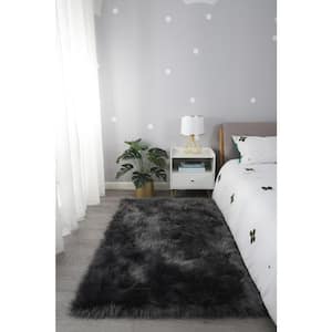 Cozy Collection Ultra Soft Gray 6 ft. x 9 ft. Area Rug