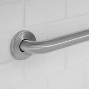 24 in. L x 3.1 in. ADA Compliant Grab Bar in Brushed Stainless Steel