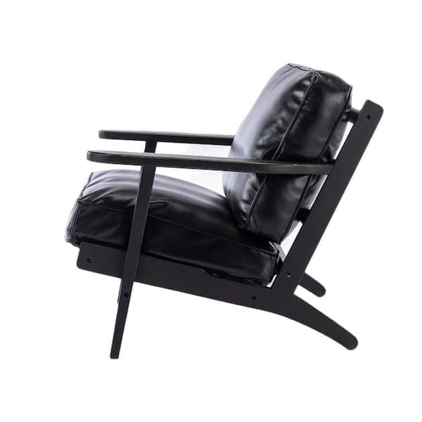 Wooden reclining online armchair