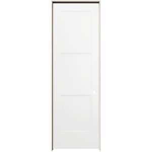 30 in. x 96 in. Birkdale White Paint Left-Hand Smooth Solid Core Molded Composite Single Prehung Interior Door