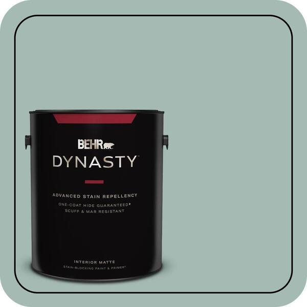 1 gal. #S430-3 Garden Twilight One-Coat Hide Matte Interior Stain-Blocking Paint & Primer