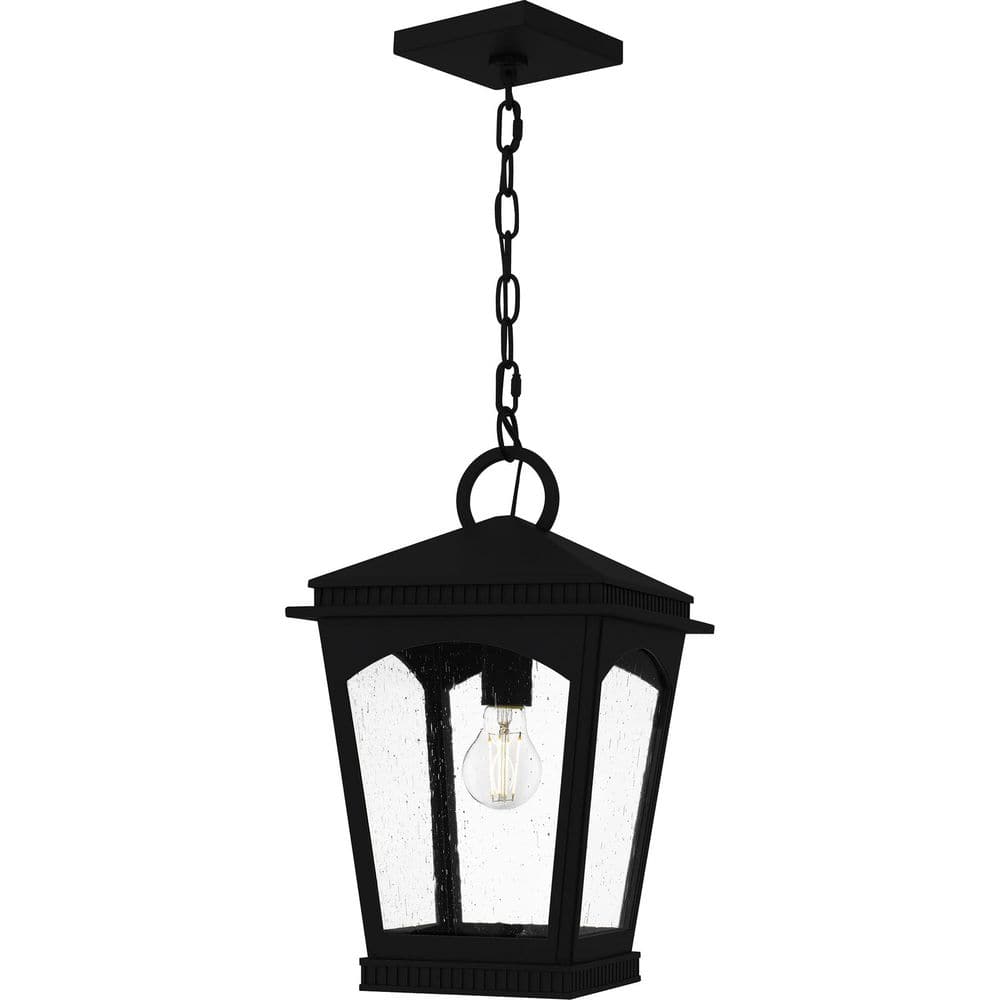 Quoizel Huck 17.5 in. 1-Light Earth Black Outdoor Pendant
