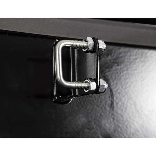 Buyers Products Company 16 in. x 16 in. x 49 in. Gloss Black Steel Trailer Tongue Truck Tool Box Buyers Products Company 16 in. x 16 in. x 49 in. Gloss Black Steel Trailer Tongue Truck Tool Box