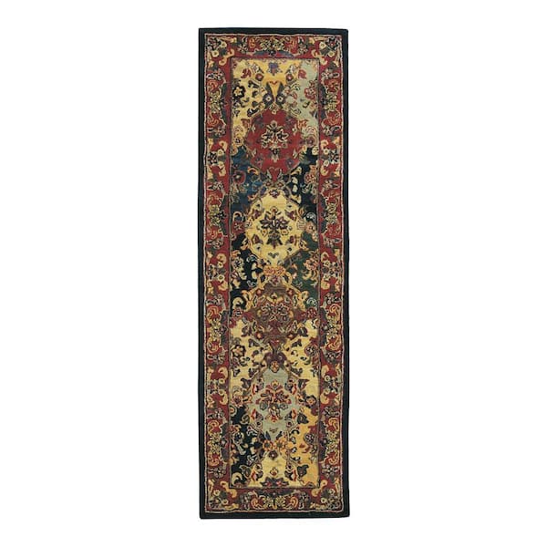 Nourison India House Multicolor 2 ft. x 8 ft.Kitchen Runner Vintage Persian Geometric Area Rug