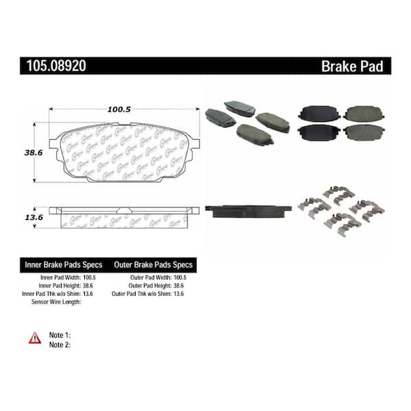 Centric Parts Disc Brake Pad Set
