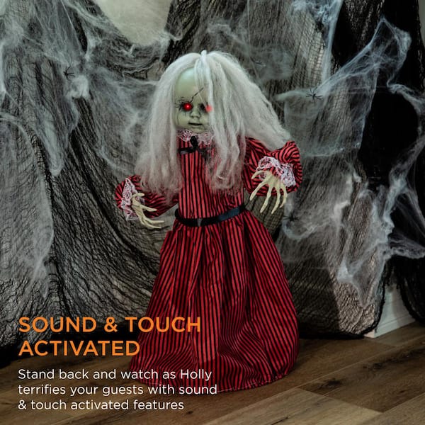 Best Choice Products Haunted Holly Roaming Talking LED