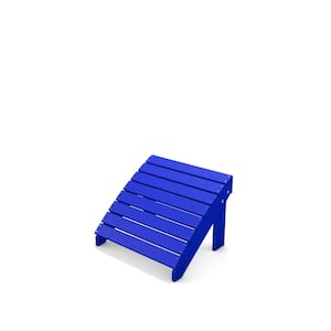 Adirondack Blue Recycled Plastic Outdoor Ottoman