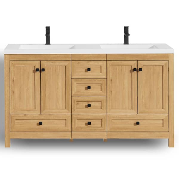 ヴィネページ eclife 60 in. W x 18 in. D x 34 in. H Double Sinks Freestanding