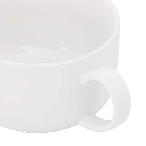 GRACELL ホワイトコーヒー 4パック Gibson Home Great Essentials 4 Piece 32.5 Ounce Fine Ceramic Large