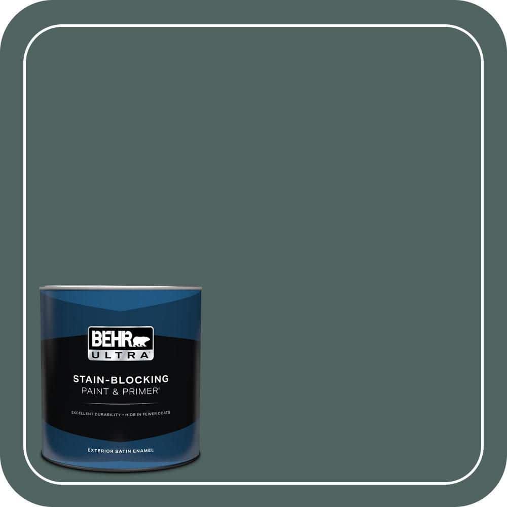 1 qt. #S430-7 Blue Fir Satin Enamel Exterior Paint & Primer price history on PriceWatchPro