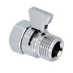 Water-Saver Volume Flow Control and Shut Off Valve for Shower Heads and Hand Showers in Polished Chrome