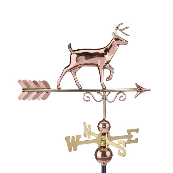 Pure Copper Proud Buck Weathervane