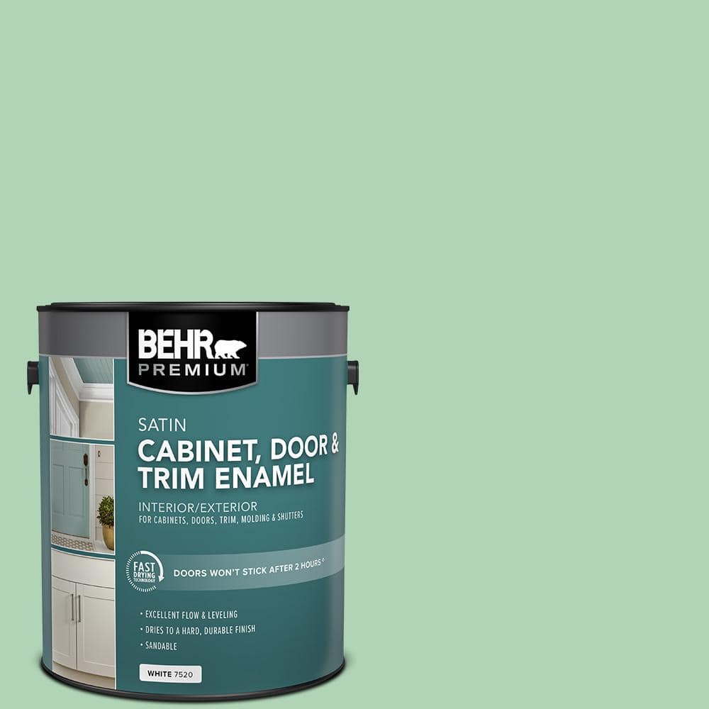 BEHR PREMIUM 1 gal. M4103 Enchanted Meadow Satin Enamel Interior