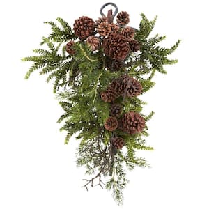 26in. Pine and Pine Cone Teardrop