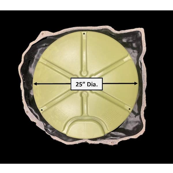 Dekorra - 31 in. L x 27 in. W x 6 in. H Flat Plastic Cover in Tan/Brown