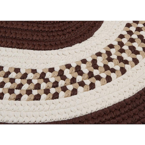 Spiral II Brown 12 ft. x 15 ft. Indoor/Outdoor Patio Area Rug