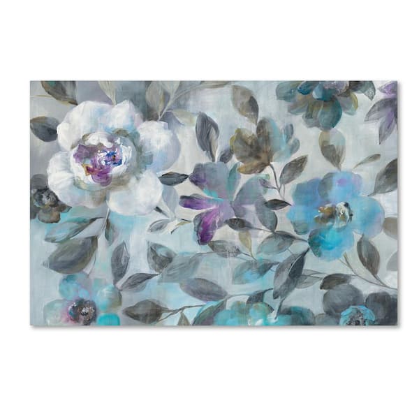 Trademark Fine Art 16 in. x 24 in. "Twilight Flowers Crop" by Danhui Nai Printed Canvas Wall Art