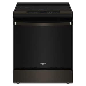 30 in. 4 Elements Slide-In Induction Range in Black Stainless with No Preheat Air Fry