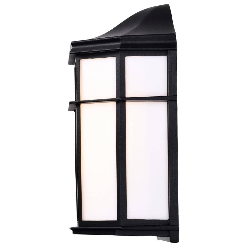 Black Aluminum Dimmable LED Outdoor Lantern