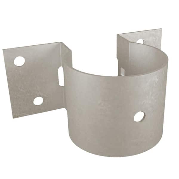 Unbranded PRT2-TZ 2-3/8-in. x 4-11/16-in. 16-Gauge G185 Pipe Rail Tie