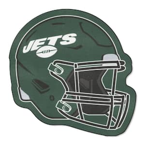 20.5 x 32.5 Brown & Green NFL New York Jets Football Shaped Mat Area Rug