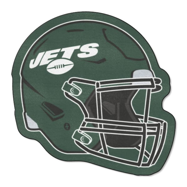 FANMATS New York Jets Green 3 ft. x 2 ft. Mascot Helmet Area Rug