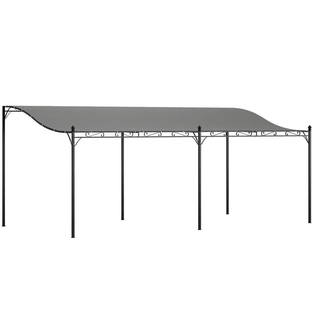 10 ft. x 20 ft. Outdoor Pergola Canopy, Metal Patio Canopy with Weather-Res